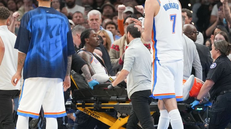 วิลเลียมส์ (ข้อเท้า), วอลเลซ (ไหล่) ของ OKC เพื่อเข้ารับการผ่าตัด